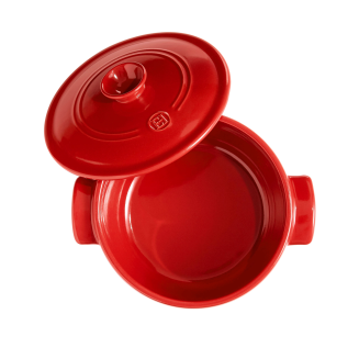  Emile Henry round ceramic pot, 2.5 l, red - 2