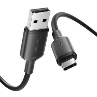 Kabel USB 2.0 A do USB-C 3A Vention CTQBF 1M (czarny) - 2