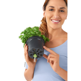  Lechuza Cube Color 14 herb pot | 16 gray slate - 3