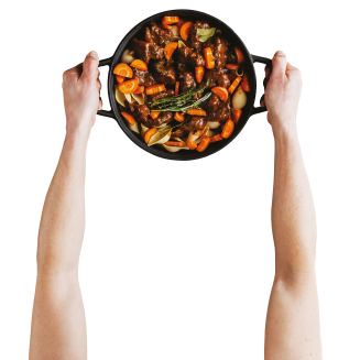 BergHOFF | Garnek żeliwny z pokrywą Graphite 26  cm 5.7 l - 6