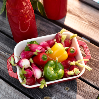  Staub rectangular ceramic platter - 4.5 ltr, red - 3