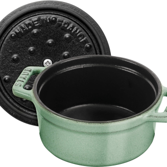  Mini round cast iron pot Staub - 250 ml, Mint - 4