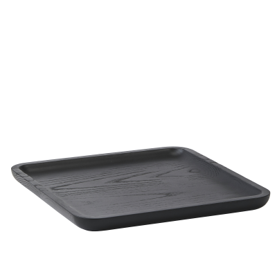  Aquanova Cole Black wooden tray 28x28 cm