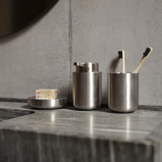 Kubek na szczoteczki do zębów Zone Denmark Ume Brushed steel - 4