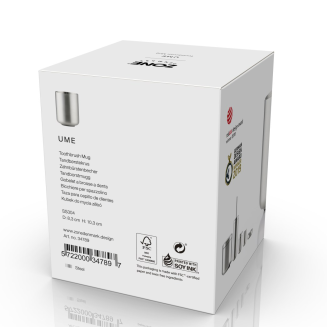 Kubek na szczoteczki do zębów Zone Denmark Ume Brushed steel - 3