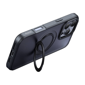 Etui McDodo PC-4932 MagSafe dla iPhone 16 Pro z stojakiem (czarne) - 3