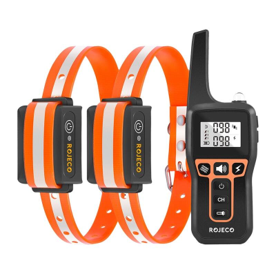 Zestaw obroży antyszczekowych ROJECO PD529 1000m (pomarańczowy)