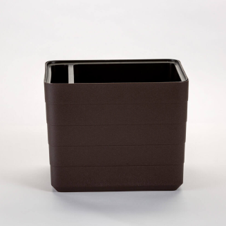 Balkonowa donica samo-nawadniająca Plastia Berberis 26x30 cm brązowy - 3