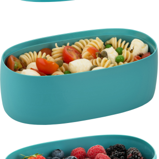 Alessi Food à Porter lunch box, gray - 5