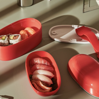 Alessi Food à Porter lunch box, gray - 7