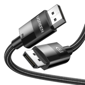Kabel wideo w oplocie 2 x Display Port 1,4 męsko-męski UGREEN 80393 3m - 2