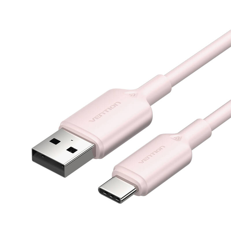 Kabel VENTION CTQPH USB-A-USB-C 2m 3A (różowy)