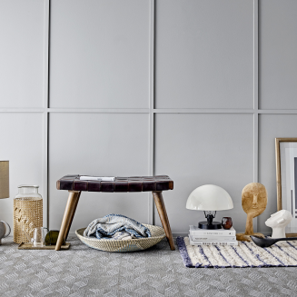  Bloomingville Milas Blue plaid 130x160 cm - 2