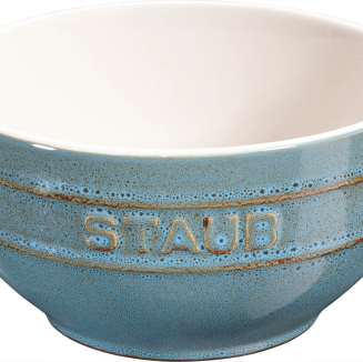  Set of 4 Staub round bowls - 14 cm, Antique turquoise - 2