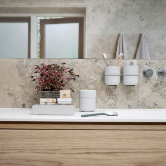  Zone Denmark Ume Soft Grey Toothbrush Cup - 2