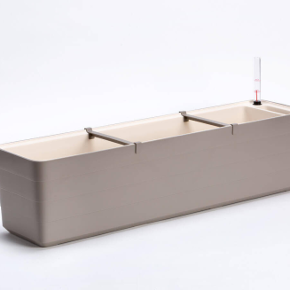 PLASTIA BERBERIS Donica samonawadniająca prostokątna 80x20 cm jasnoszary - 4