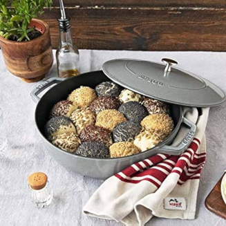  Deep stewing pan with lid Staub - 28 cm, Graphite - 5