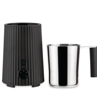 Alessi Plisse milk frother, black - 2