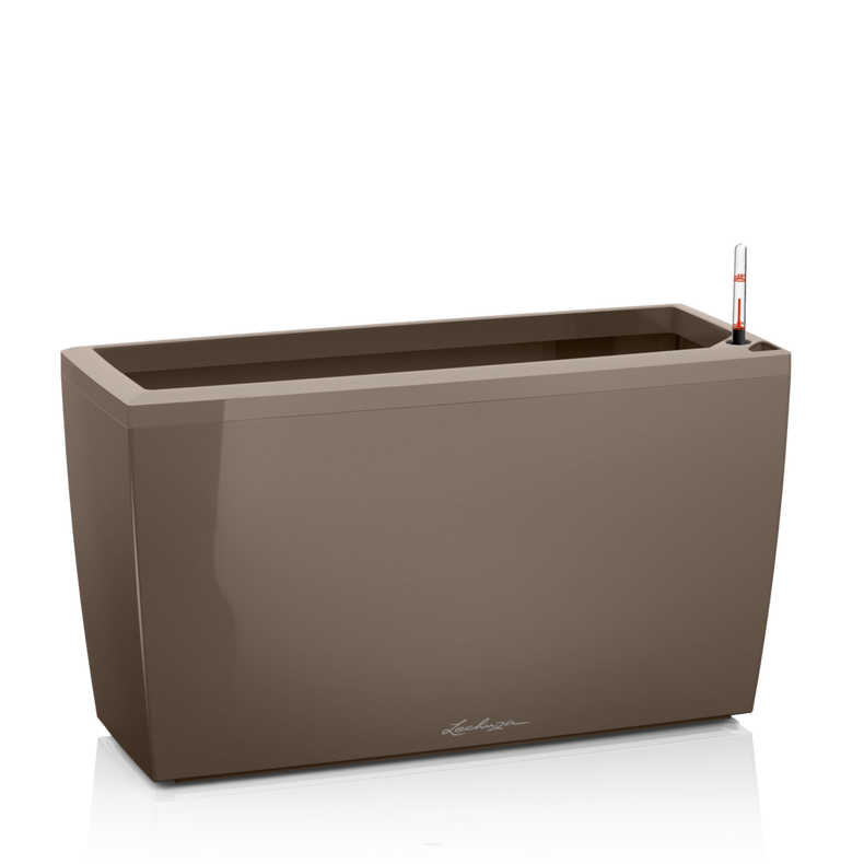  Lechuza Cararo Premium taupe gloss planter