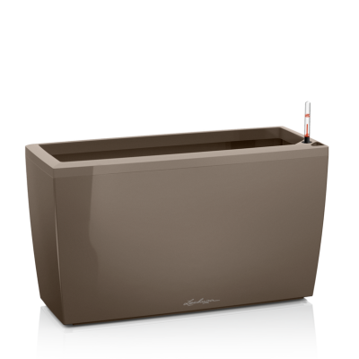  Lechuza Cararo Premium taupe gloss planter