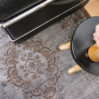  Louis de Poortere Fading World Medallion gray ebony carpet - 9