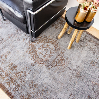  Louis de Poortere Fading World Medallion gray ebony carpet - 8