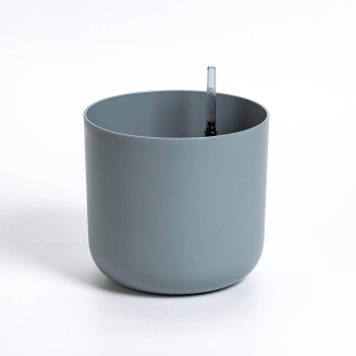 PLASTIA TOLITA Doniczka samonawadniająca okrągła z wkładem 16 cm szary - 3