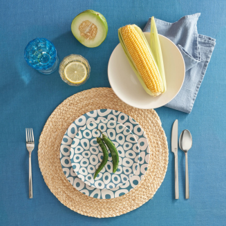  Dinner service for 6 people Rose&Tulipani Sea Stones - 6