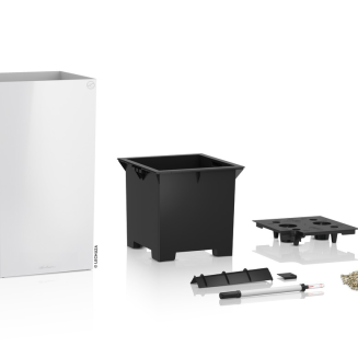  Lechuza Canto Premium 40 column flowerpot, white gloss - 2