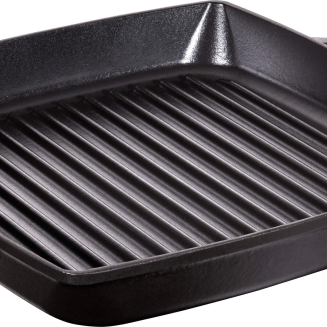  Staub square cast iron grill pan with two handles - 23 cm, Black - 2