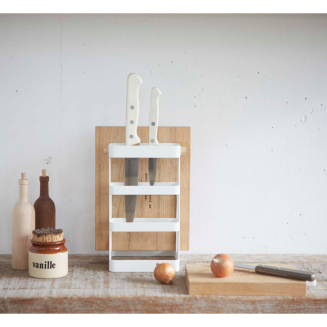  Yamazaki Tosca white knife and board stand - 2