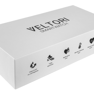 Smartwatch VELTORI VT160-1 Czarny Pasek Silikonowy - 22