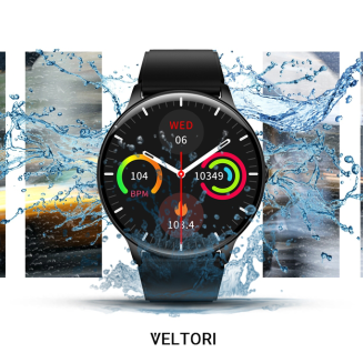 Smartwatch VELTORI VT160-1 Czarny Pasek Silikonowy - 21