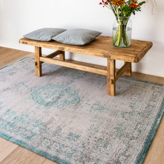  Louis de Poortere Fading World Medallion jade oyster rug - 12