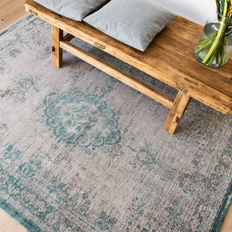  Louis de Poortere Fading World Medallion jade oyster rug - 9