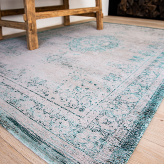  Louis de Poortere Fading World Medallion jade oyster rug - 10