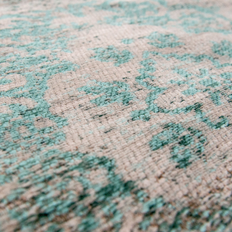  Louis de Poortere Fading World Medallion jade oyster rug - 4