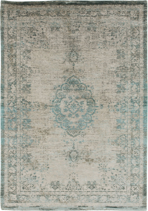  Louis de Poortere Fading World Medallion jade oyster rug