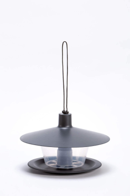 PLASTIA FINCH Karmnik dla ptaków 28.5x28.5 cm szary