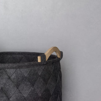  Aquanova Amy Dark Gray laundry basket - 4