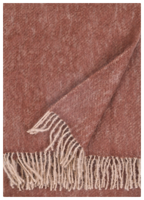  Koc z moherem Lapuan Kankurit REVONTULI powder-maroon 130x170 cm