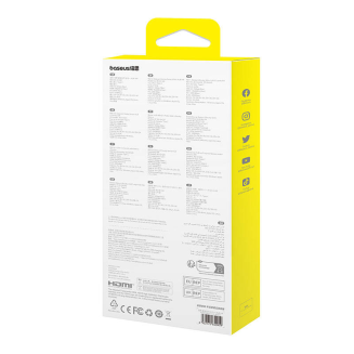 HUB 5 w 1 Baseus Ultra Joy USB-C - HDMI, USB3.0x2, PD, RJ45 (szary) - 6