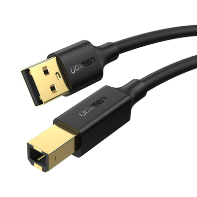 Kabel UGREEN US135 USB-A-USB-B 1.5m (czarny)