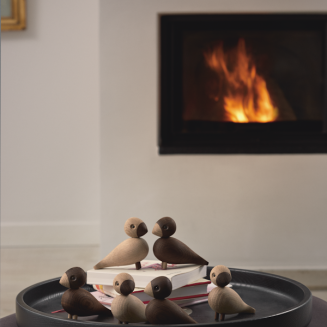  Kay Bojesen Lovebirds wooden figurines - 2 pieces - 8