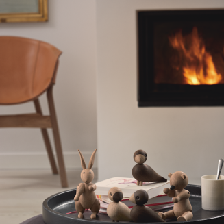  Kay Bojesen Lovebirds wooden figurines - 2 pieces - 9