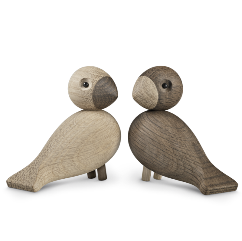  Kay Bojesen Lovebirds wooden figurines - 2 pieces