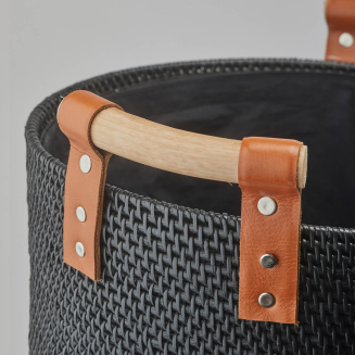  Aquanova Cino Black laundry basket - 3