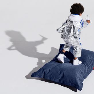 Pufa dla dzieci Fatboy Junior Canvas Crown Blue 130x100 cm - 2