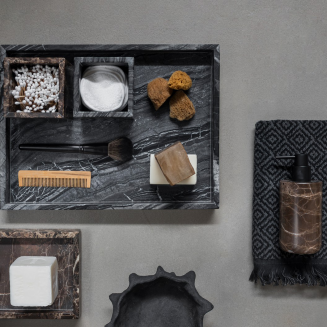 Taca łazienkowa Mette Ditmer Denmark Marble Large Black - 6