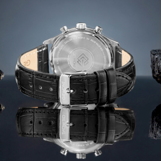 Zegarek Męski Giewont Chronograph Sapphire Czarno Srebrny GW6310-A2 - 6